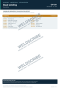 QW-261 stud welding procedure variable guide PDF cover